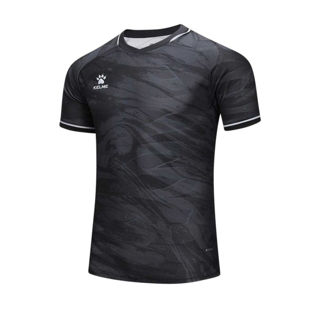 Kelme Mens Crew Neck Regular Competition T-Shirt / Black